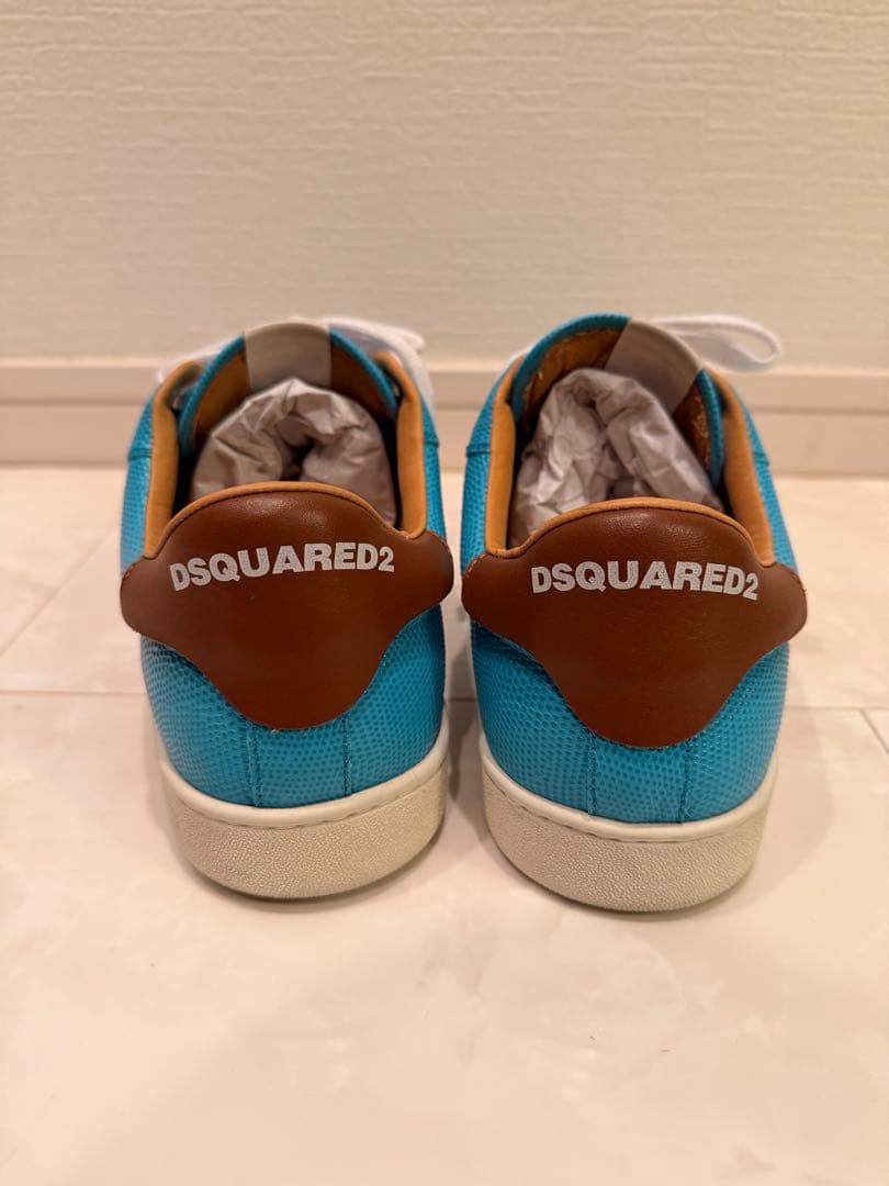 DSQUARED2 レザー スニーカー パイソン サイズ40 ディースクエアード
