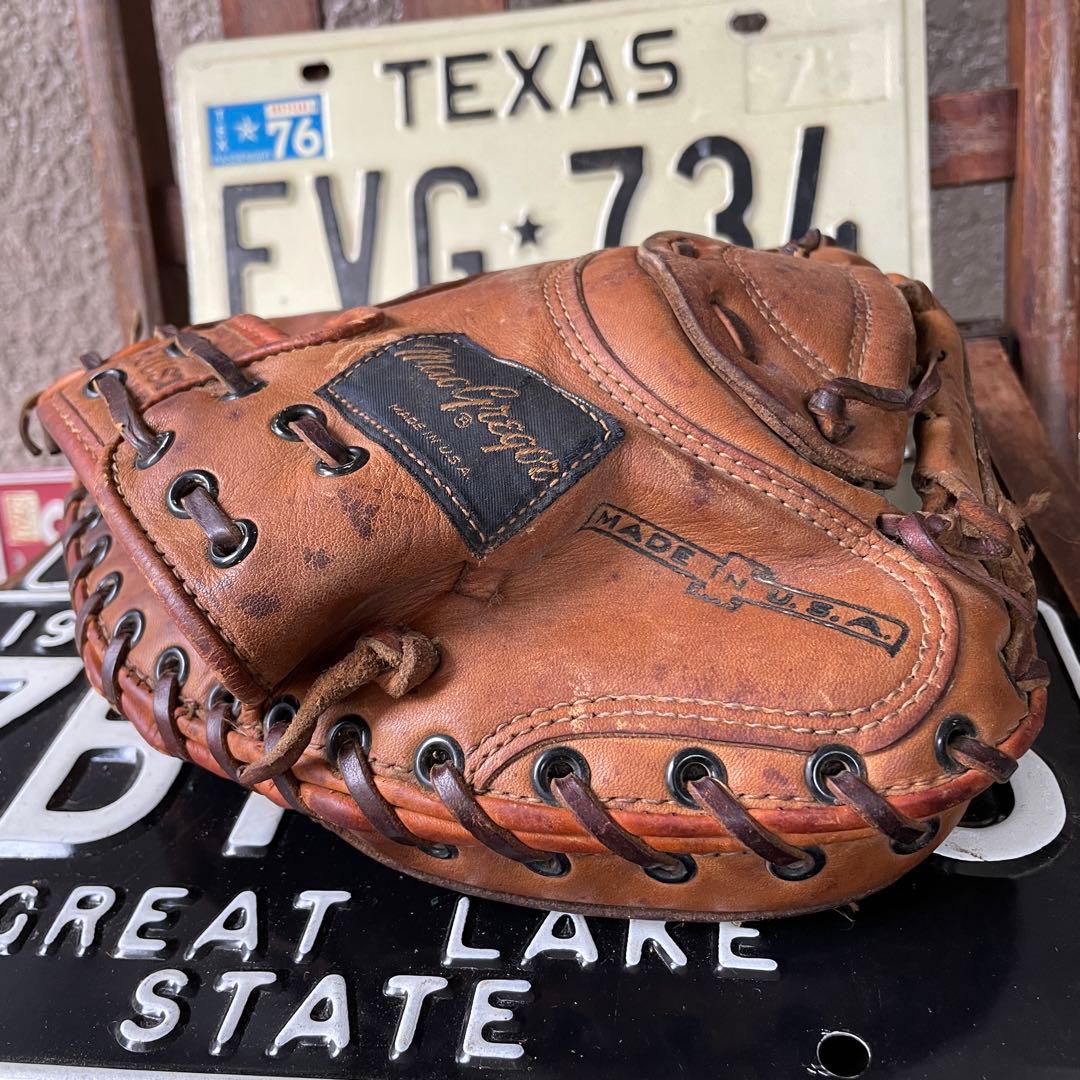 40s〜50s OLDアメリカアンティーク野球グローブ本革USAヴィンテージ雑貨