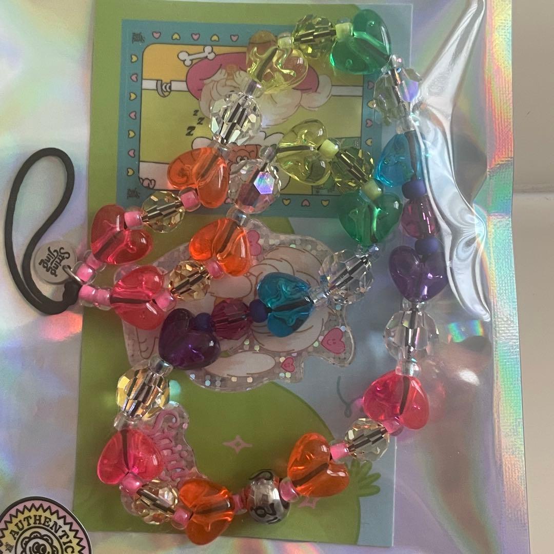 ストリングティング ハート キャンディ フルーツ ストラップ