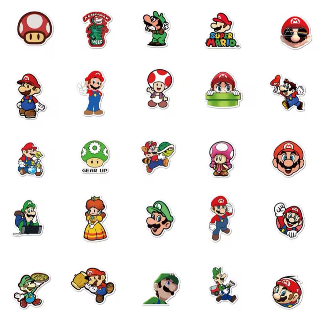 ⭐︎新品未使用⭐︎ スーパーマリオブラザーズ マリオシール 大量