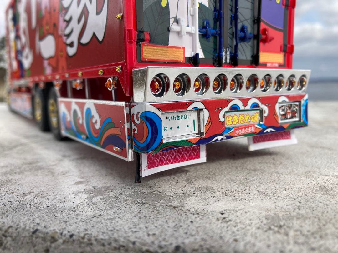 デコトラプラモデル完成品押田運送ミスターX - メルカリ