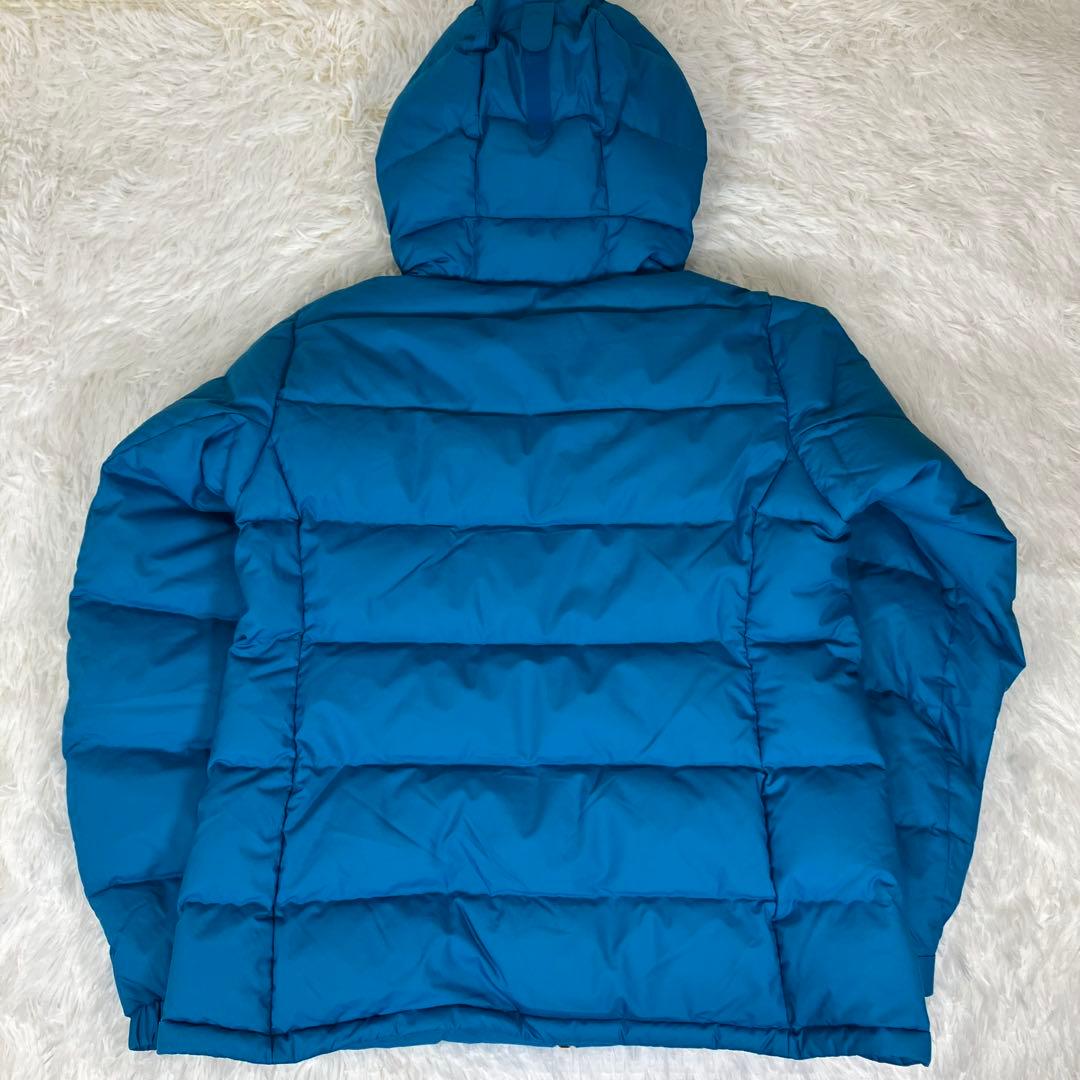 《美品》モンベル パーマフロストライトダウンパーカ ブルー レディースL