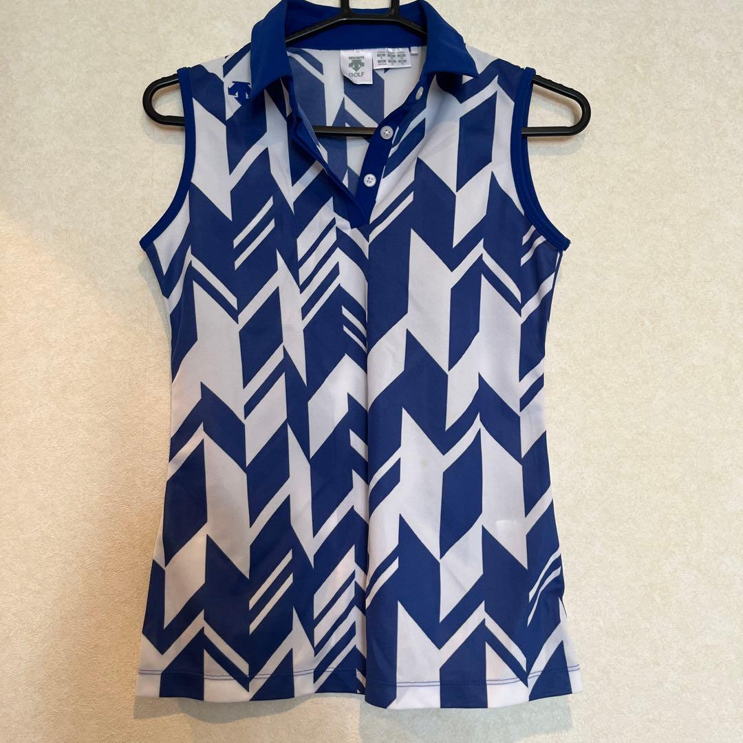 DESCENTE GOLFデサントゴルフ ノースリーブポロシャツ - メルカリ