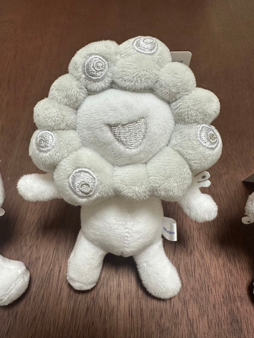 白ミャクミャク ぬいぐるみ ボールチェーンマスコット