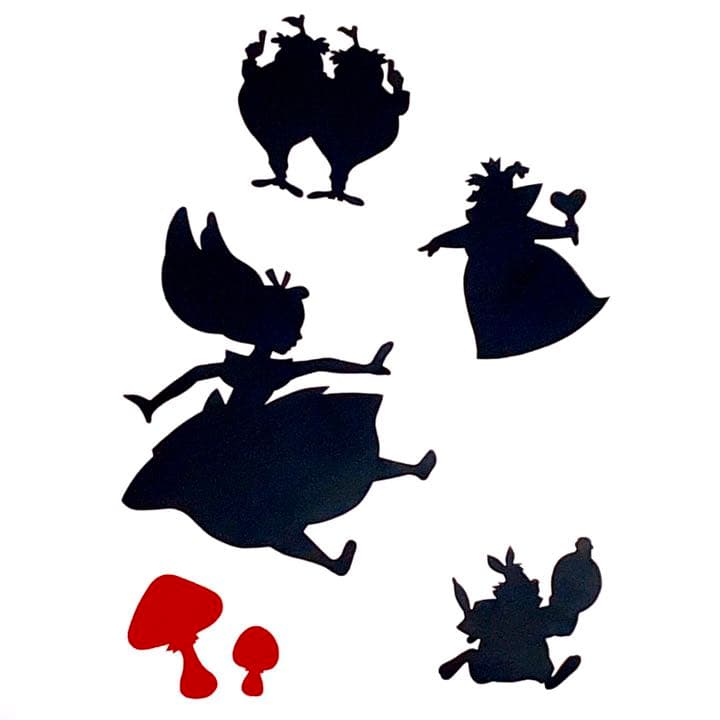シルエット ステッカー (不思議の国のアリス①) - メルカリ
