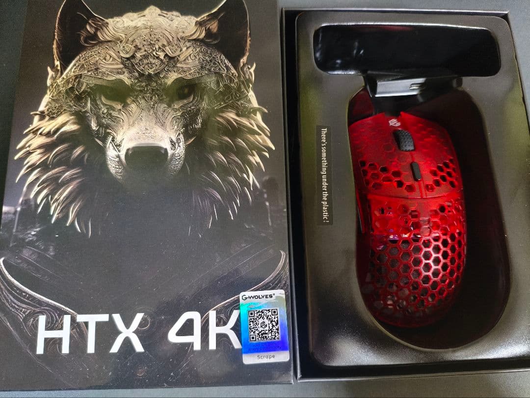 値下げ　Gwolves HTX 4K red BEST MOUSE in 2023 ￤ G-Wolves HTX 4K Ruby 4000Hz gaming mouse