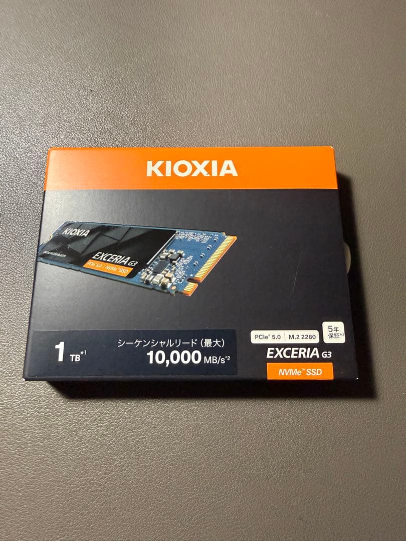 キオクシア 内蔵SSD KIOXIA 1TB 10,000MB/s KIOXIA キオクシア SSD［1TB /M.2］ SSD-CK1.0N4HS/J の通販