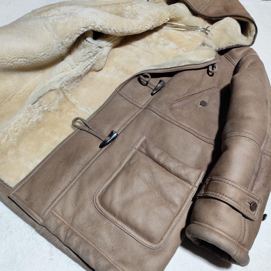 希少【 ラダアニモ 】✦ 本革 羊革 ムートン ダッフル コート Ｌ 希少【 ラダアニモ 】✦ 本革 羊革 ムートン ダッフル コート L
