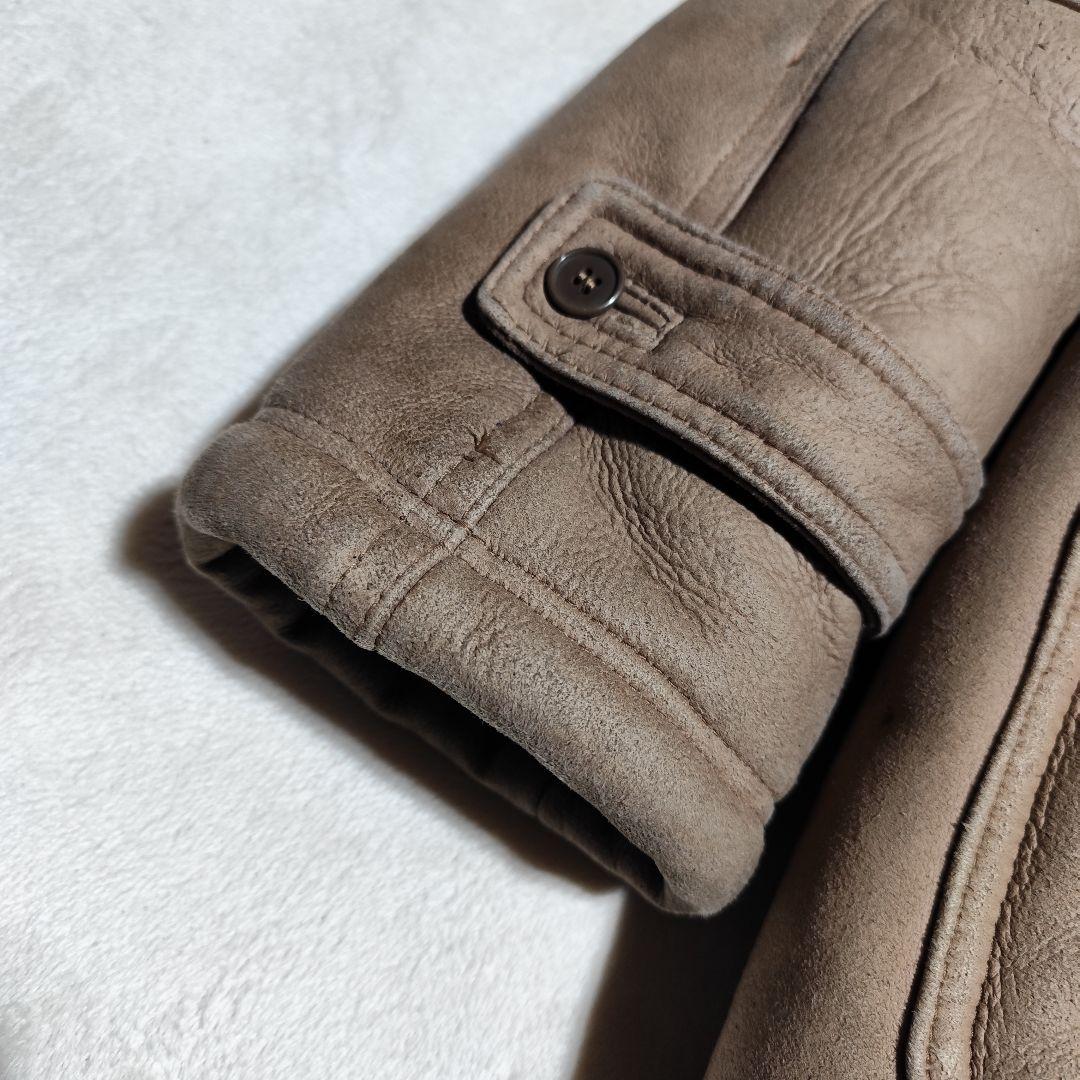 希少【 ラダアニモ 】✦ 本革 羊革 ムートン ダッフル コート L