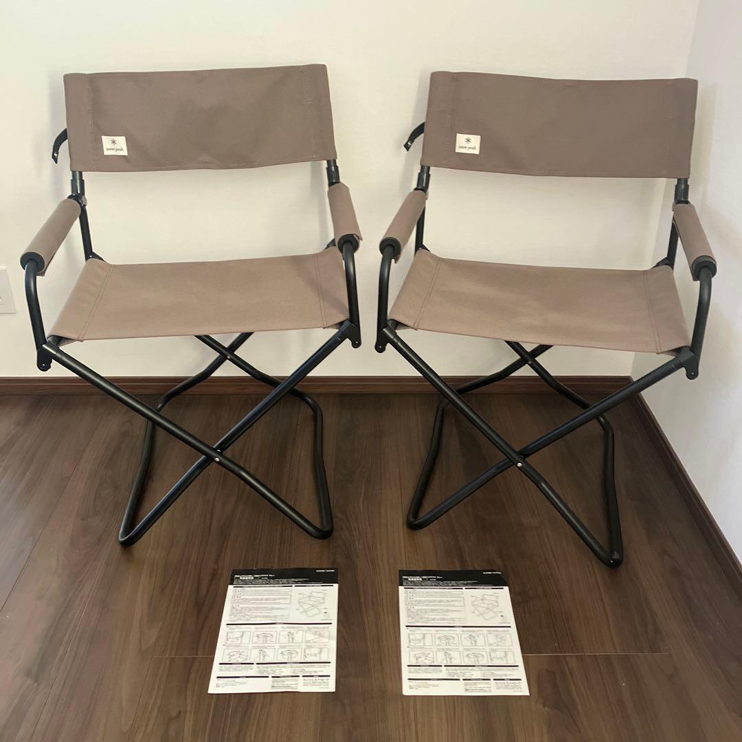 スノーピーク FDチェアワイド グレー 二脚 取扱説明書付き　匿名配送 Snow Peak(スノーピーク）／FDチェアワイド グレー | 道具・ギア 【BE