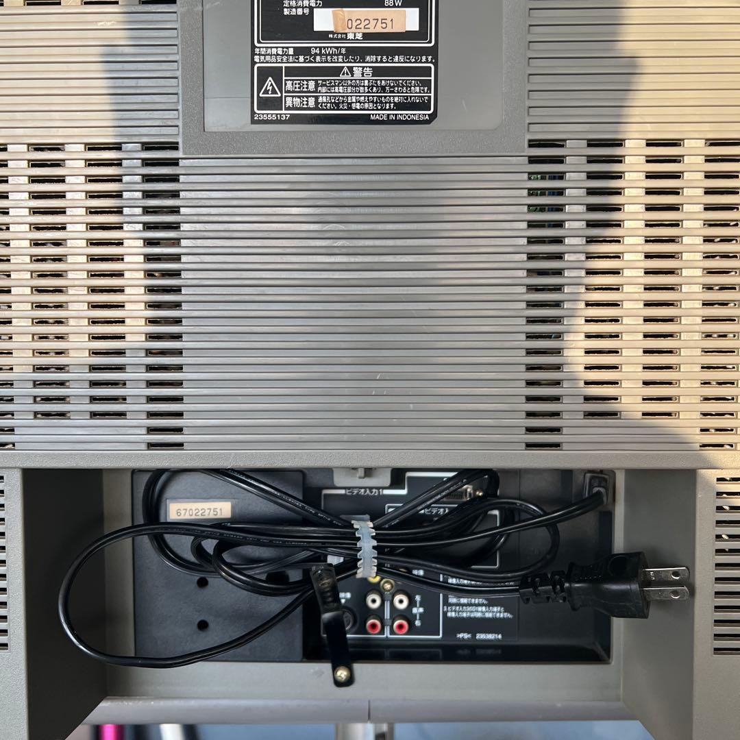 動作品】 東芝 ブラウン管テレビ 21インチ 21FFG03リモコン付き - メルカリ