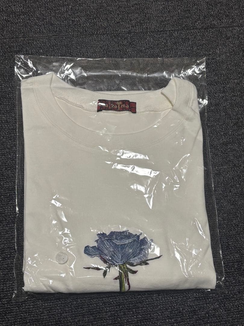 Adoコラボ hazama Tシャツ ロゴカットソー ホワイト M