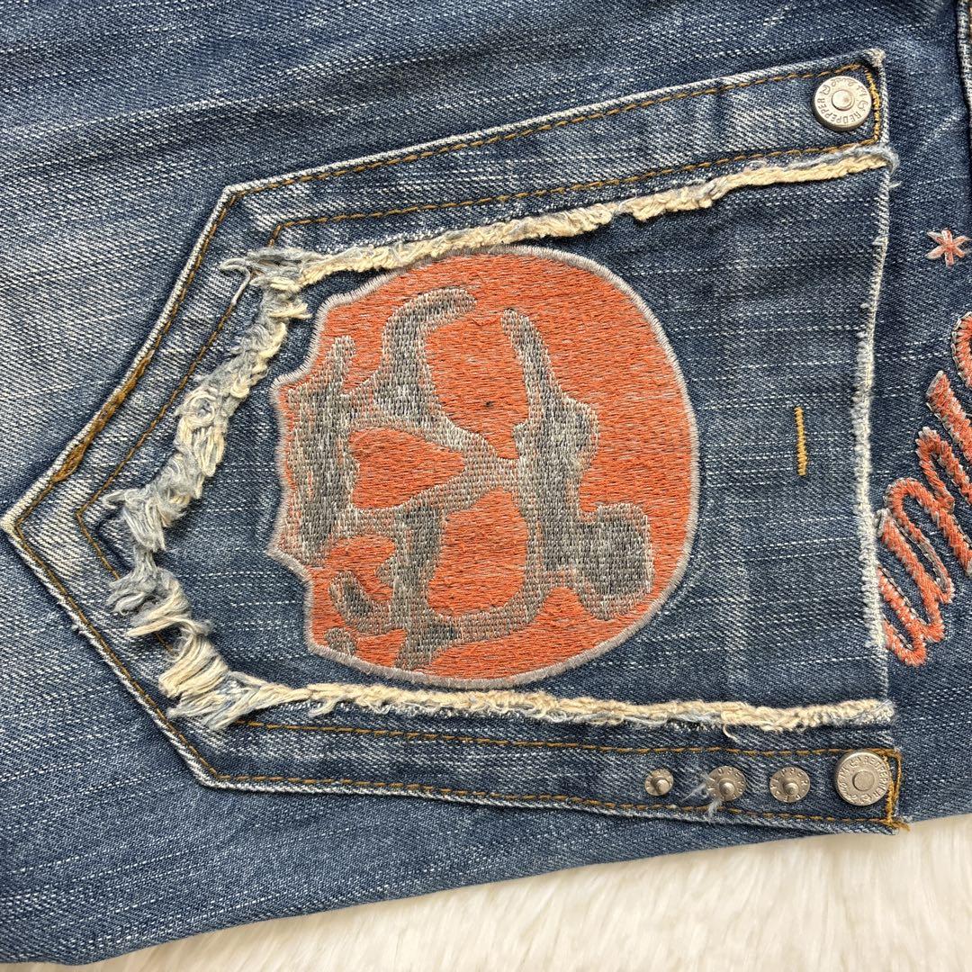 RED PEPPER レッドペッパー デニム 刺繍 ストーン Y2K 平成ギャル