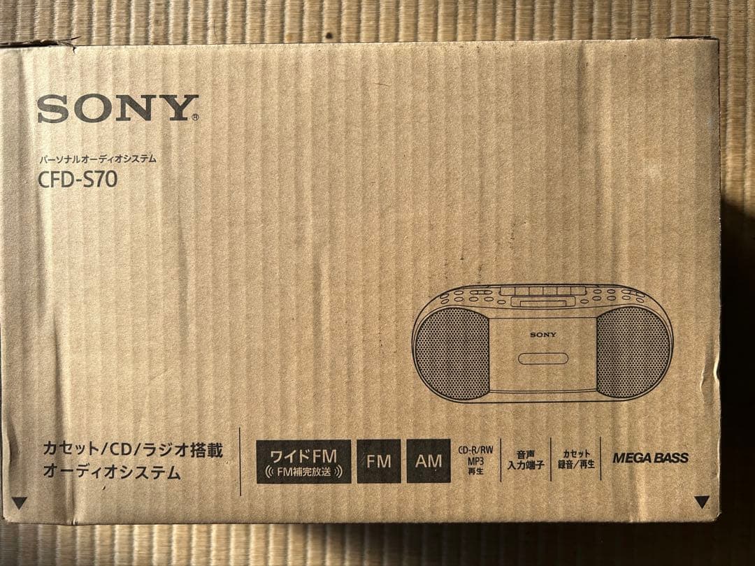 《新品》　SONY パーソナルオーディオシステムCFD-S70