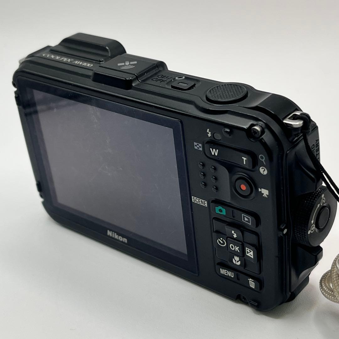 Nikon COOLPIX AW100 オレンジ 防水 デジタルカメラ GPS - メルカリ