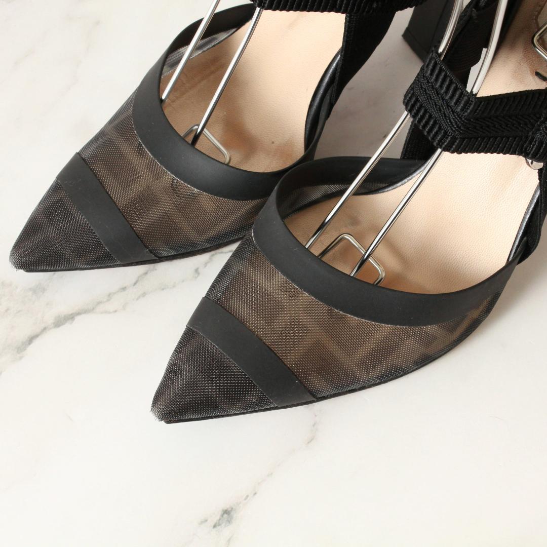 ✨極美品✨ 現行 フェンディ コリブリ ハイヒール FFメッシュ 24.5cm