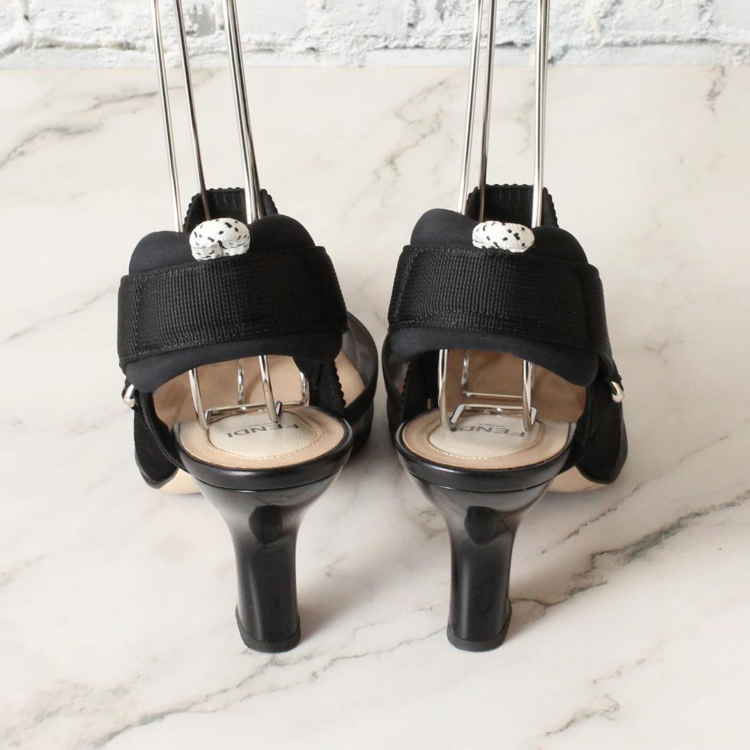 ✨極美品✨ 現行 フェンディ コリブリ ハイヒール FFメッシュ 24.5cm