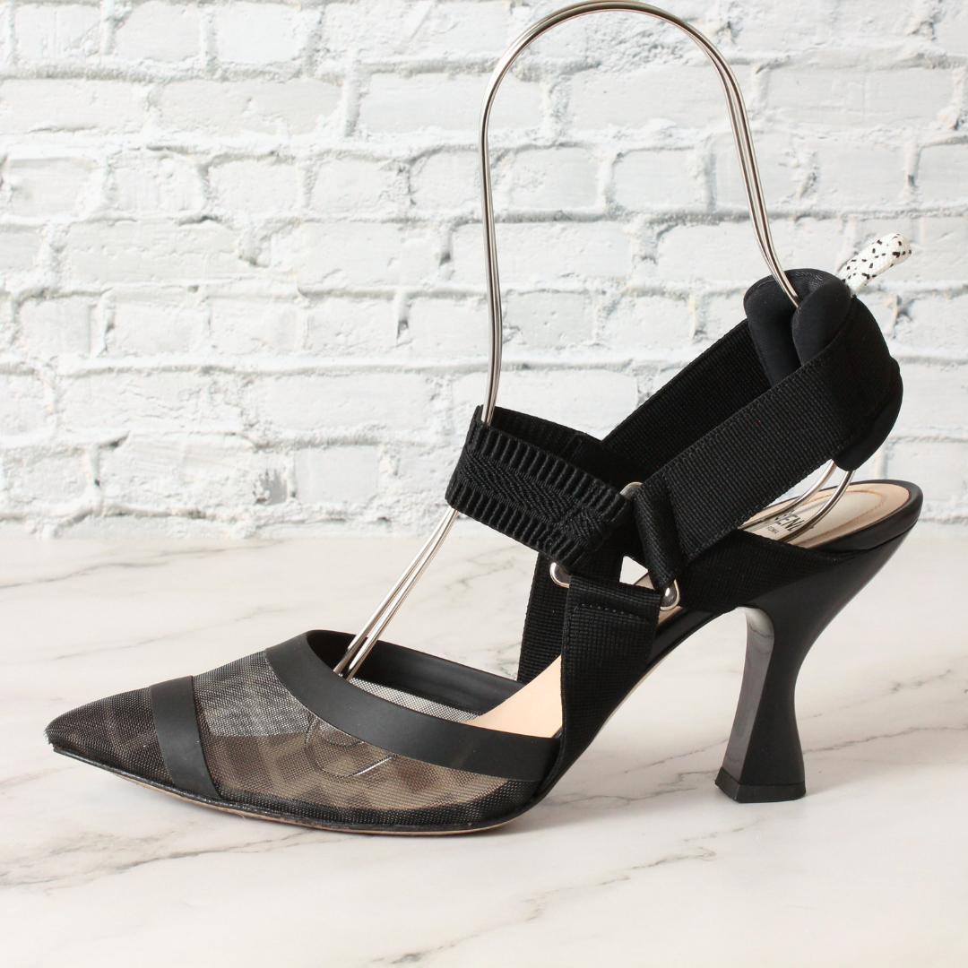 ✨極美品✨ 現行 フェンディ コリブリ ハイヒール FFメッシュ 24.5cm