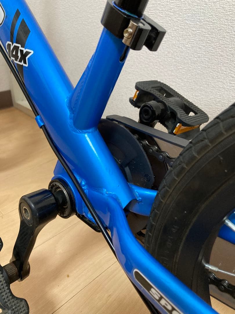 神戸市引取限定】STRIDER 14X ストライダー キッズバイク 子供 青