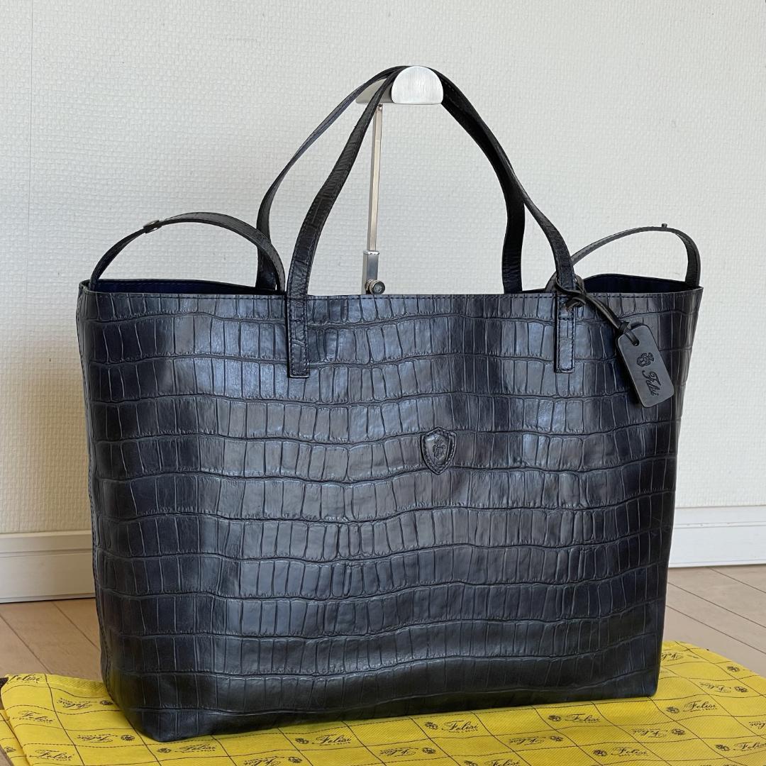 【極美品・定価101,200円】フェリージ 11-91/SA クロコ