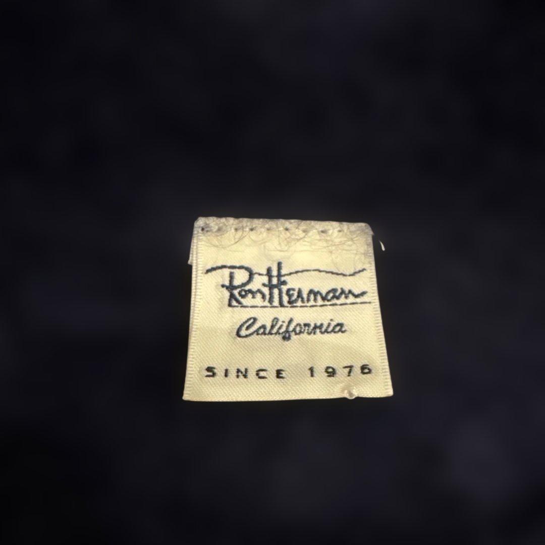 NO.5-138 Ronherman カシミヤ100 モヘアニット　長袖　S 紺