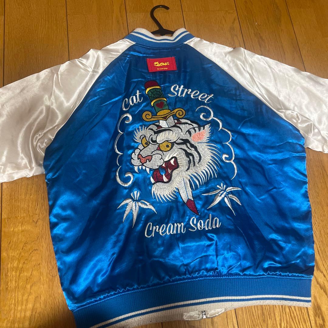 クリームソーダ スカジャン 虎 スカル - メルカリ