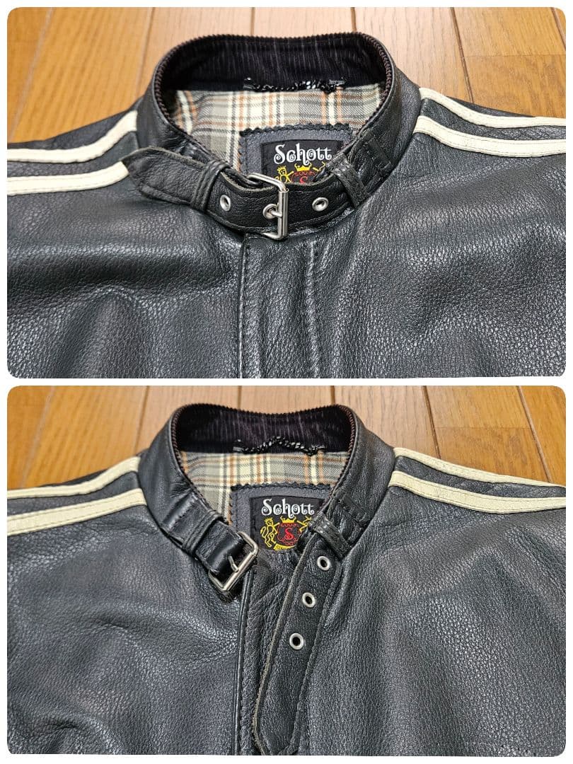 schott 100周年 シングルライダース サイズS - メルカリ