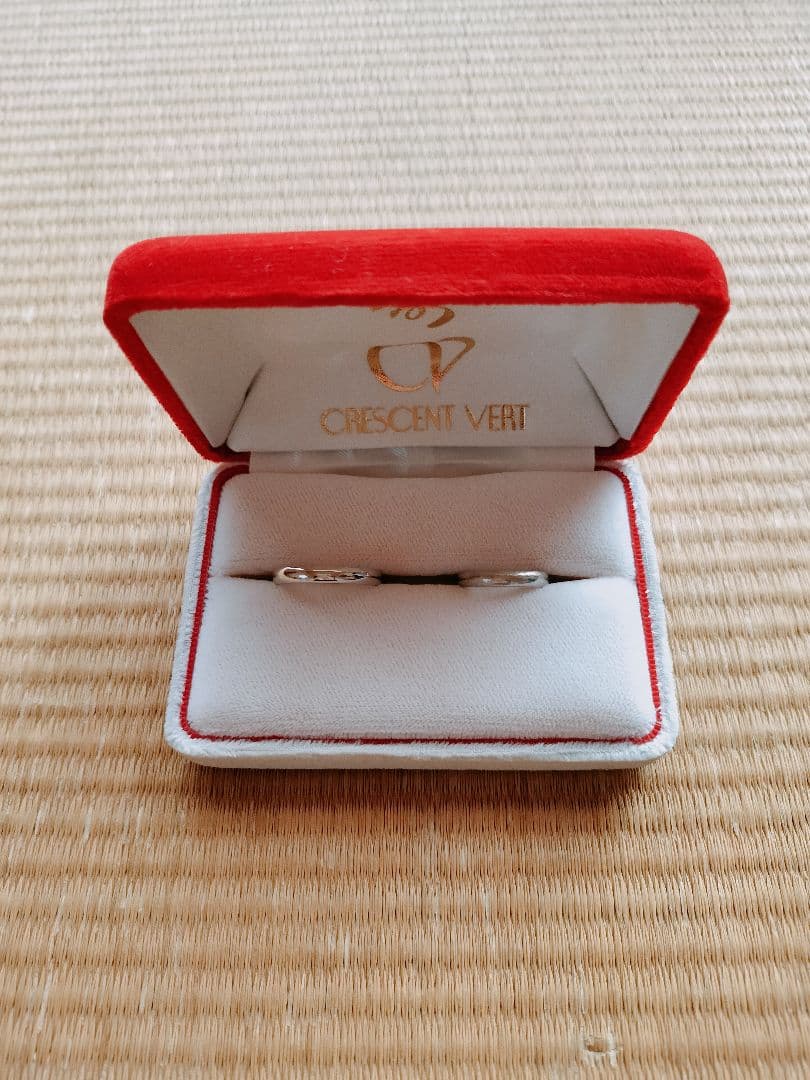 CRESCENT VERIT 　結婚指輪　pt1000 14号　4号 結婚指輪 マリッジリング 「ゼウス」 純プラチナ pt1000 (pt999