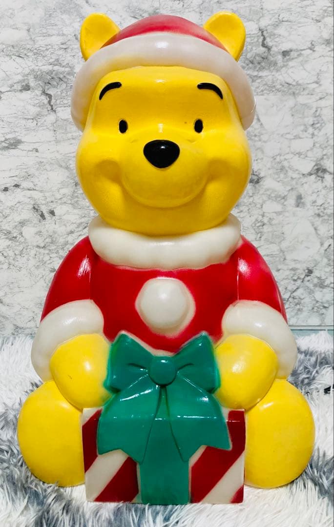 ✨ 希少！　屋外可！ プーさん サンタ イルミネーション ２点セット ✨ ✨ 希少！ 屋外可！ プーさん サンタ イルミネーション 2点セット ✨