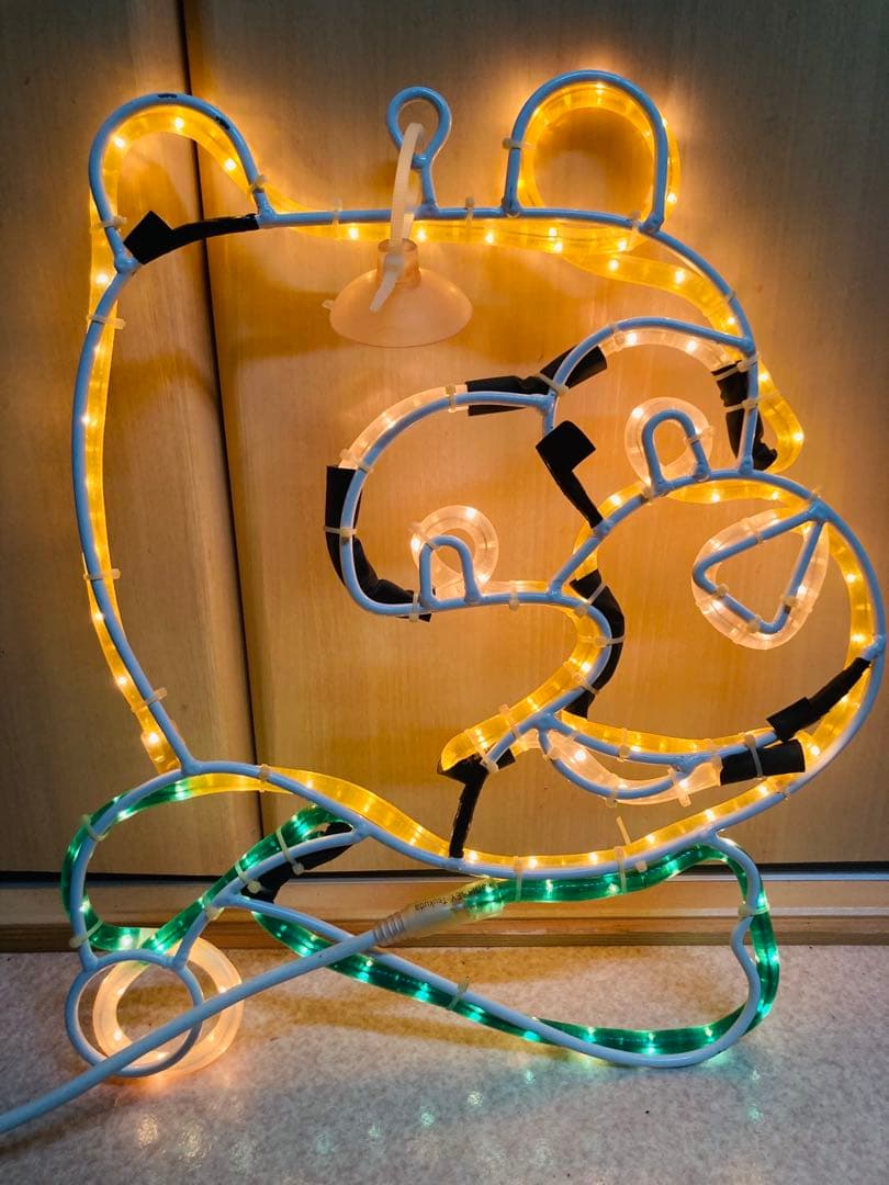 ✨ 希少！ 屋外可！ プーさん サンタ イルミネーション 2点セット ✨