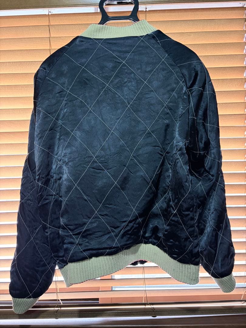 クロップドヘッズ スカジャン 加藤清正虎退治 リパーシブル レーヨン