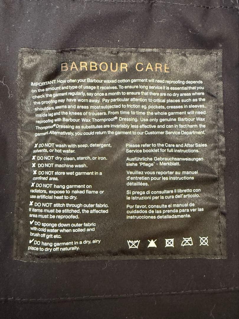 美品】Barbour バブアー チェック柄ジャケット ブラックウォッチ 36