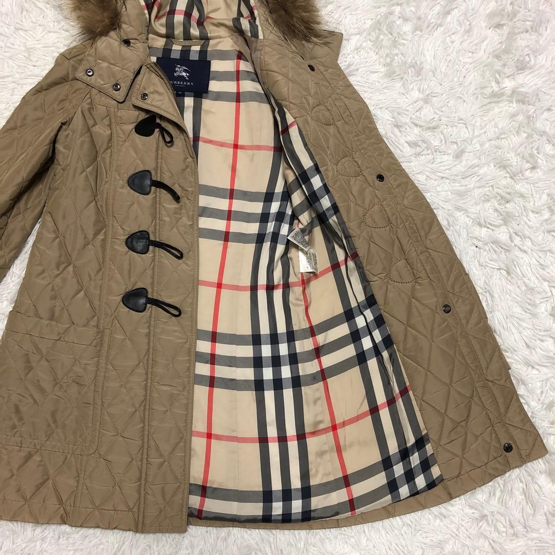 バーバリー ダッフルコート キルティング ファー付 - メルカリ