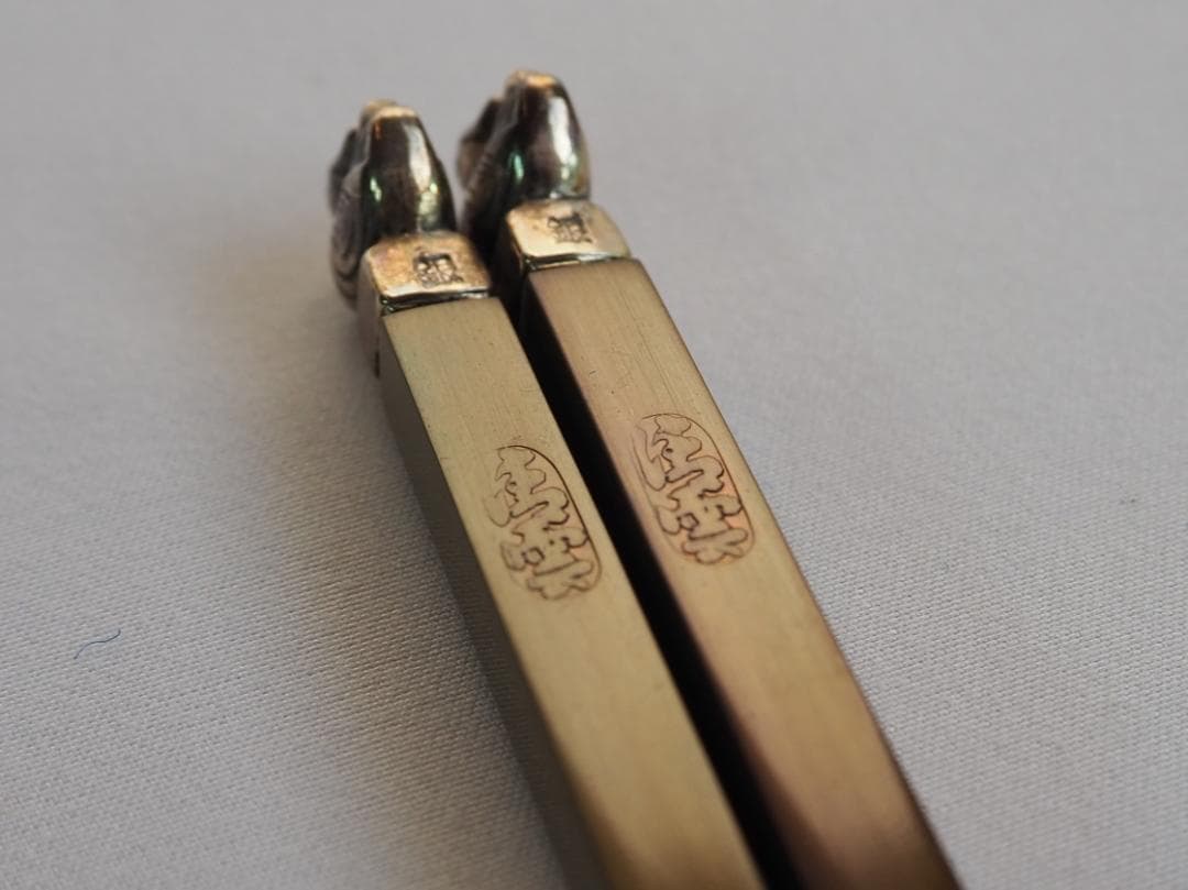 木村清雲造『南鐐鳥頭火箸』共箱 - メルカリ