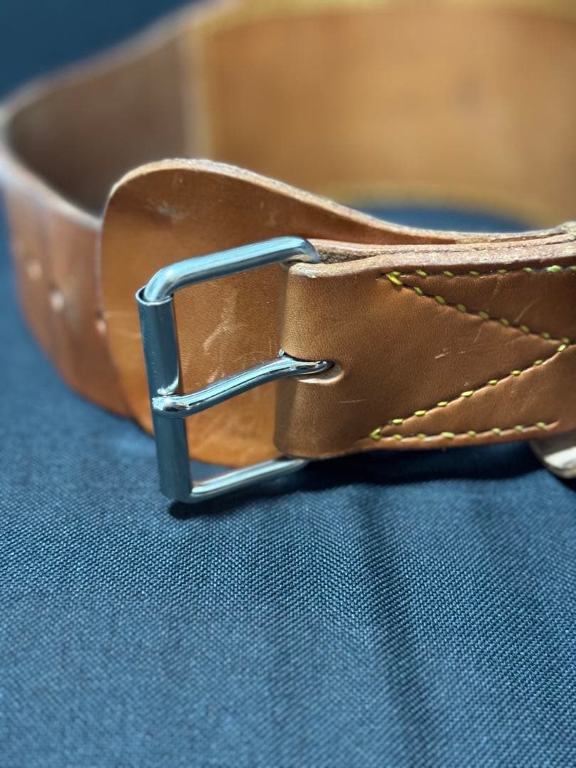 MOGA レザー パワーベルト トレーニングベルト - メルカリ