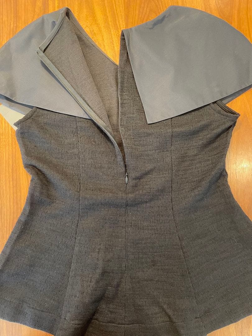 新品タグ付き エストネーション ビッグカラーツィーディーブラウス