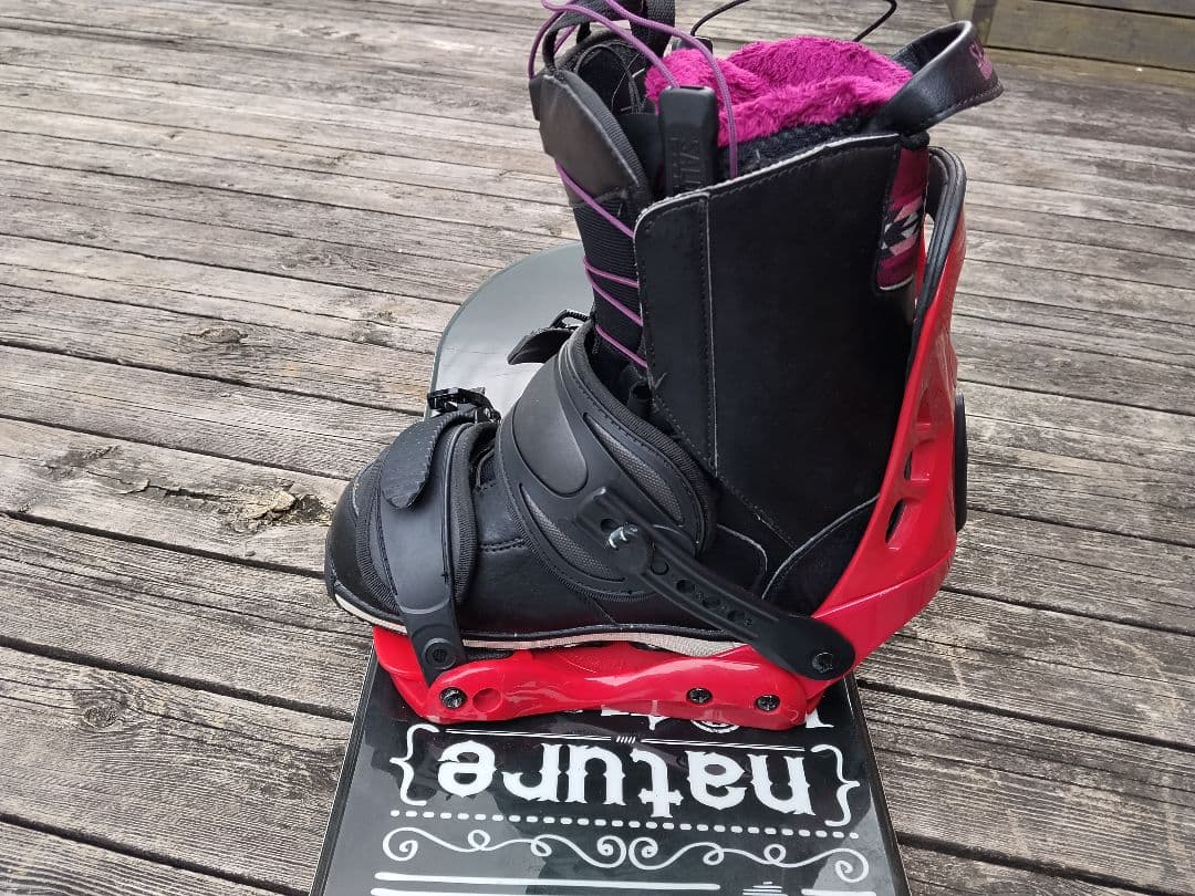 スノーボード 3点セット natura 139 ビン サロモンブーツ 24.5 - メルカリ