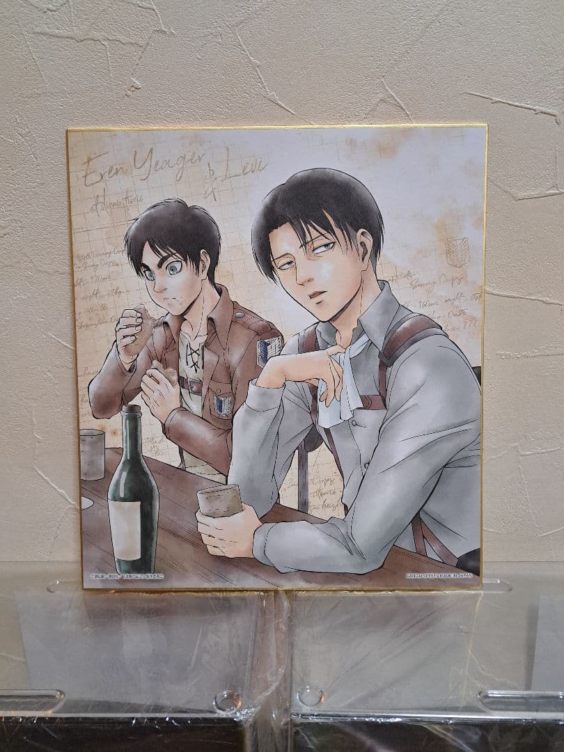 進撃の巨人 色紙 リヴァイ エレン ミカサ ハンジ エルヴィン 5枚セット