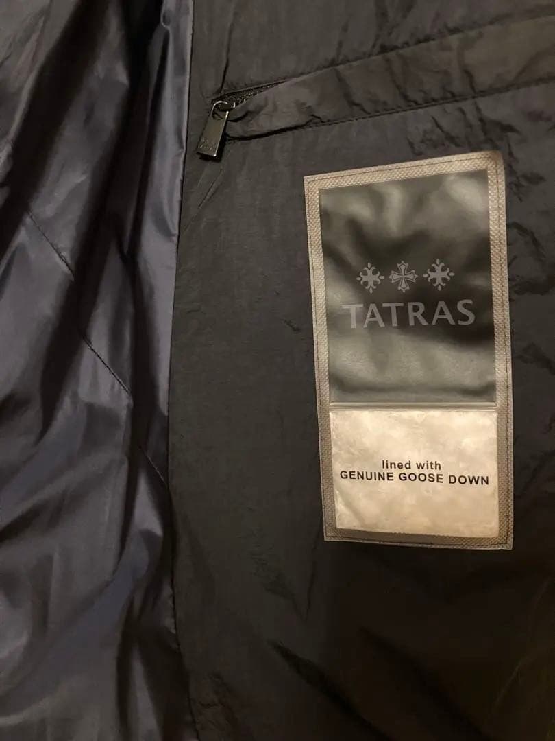 TATRAS ポリテアマ ダウン 02ネイビー☆極美品☆ギャランティカード
