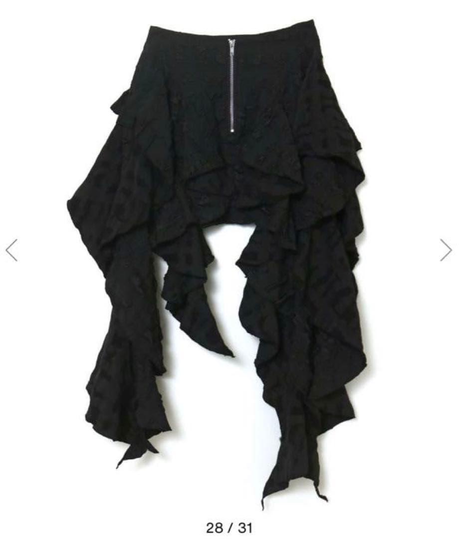 melt the lady fleur mini skirt black S - メルカリ