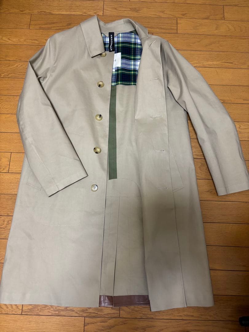 MACKINTOSH ダンケルド（ゴム引き） ステンカラーコート ベージュ 38