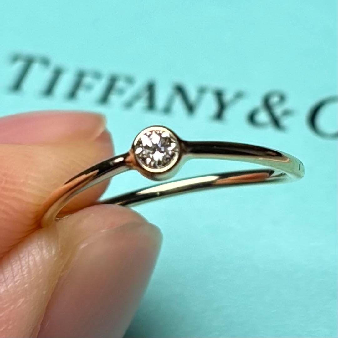 新品同様♡Tiffany♡ウェーブ シングルロウ ダイヤモンド リング
