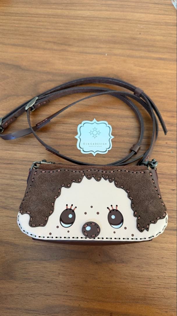 OJAGA DESIGN モンチッチ [モンチッチくん] ポーチ定価30800円 OJAGA DESIGN モンチッチ [モンチッチくん] ポーチ（ネック