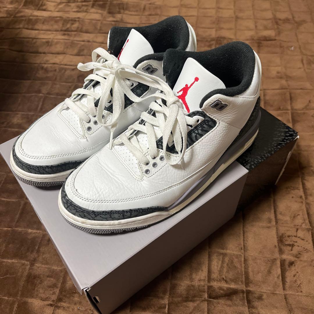 NIKE AIR JORDAN 3 RETRO セメントグレー 26.5cm