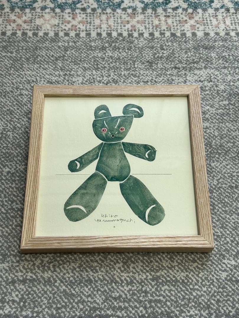 最終値下】IDEE （イデー） 山口一郎 「kuma-green」 ポスター - メルカリ