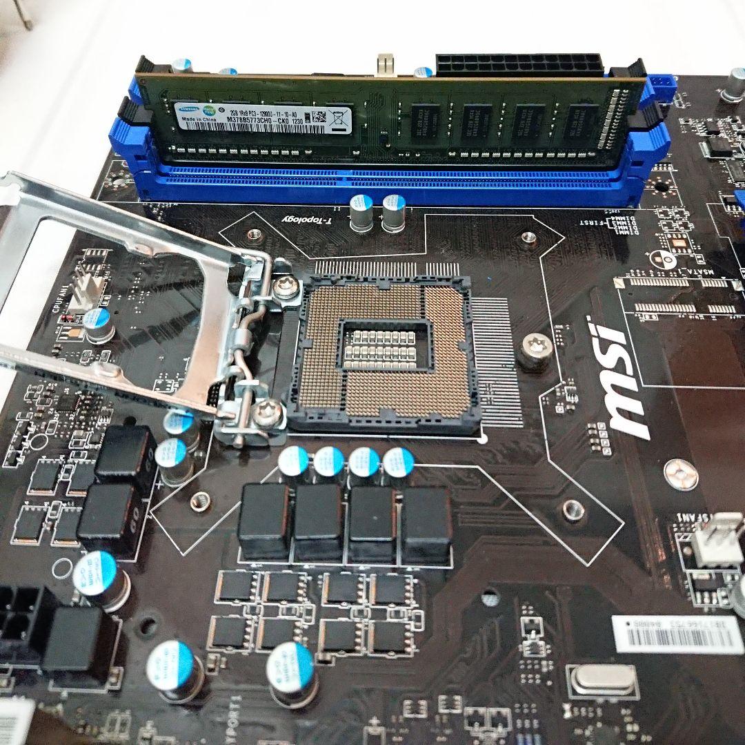 MSI Z87-S01 マザーボード 第四世代CPU対応 動作確認済み - メルカリ