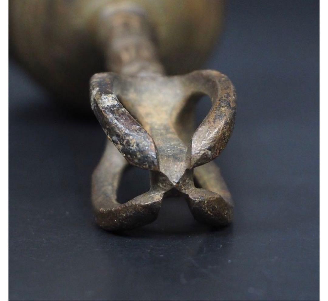 送料無料 仏教美術 密教法具 古銅五鈷杵金剛鈴 - メルカリ