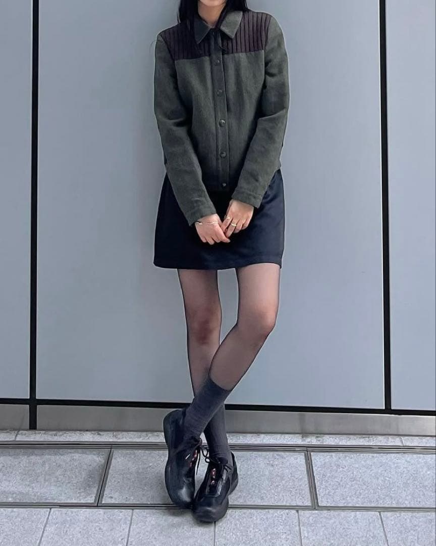 MIU MIU 99AW リブトラッカージャケット - メルカリ