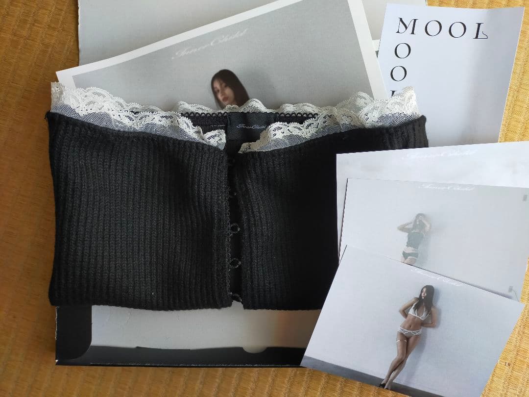 トップス MOOL Lingerie innerchild Rib lace tops S