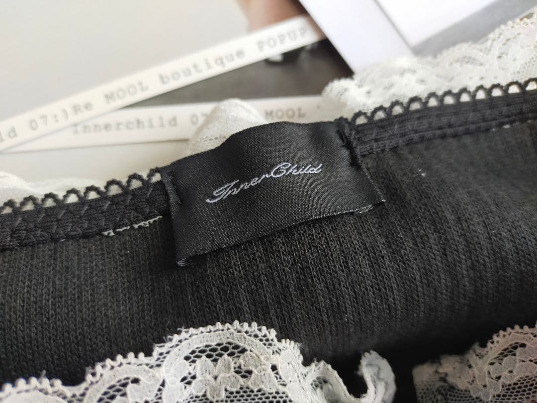 トップス MOOL Lingerie innerchild Rib lace tops S